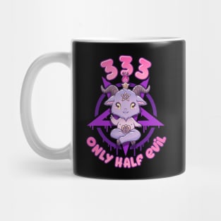 333 Only Half Evil I Anime Pastel Grunge Kawaii Baphomet design Mug